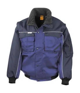 Result Work-Guard Heavy Duty jacket in Royal/Navy, voorkant