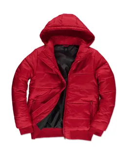 B&C Superhood jacket in Red/Black, voorkant