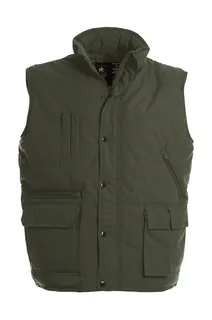 B&C Explorer Bodywarmer in Olive, voorkant