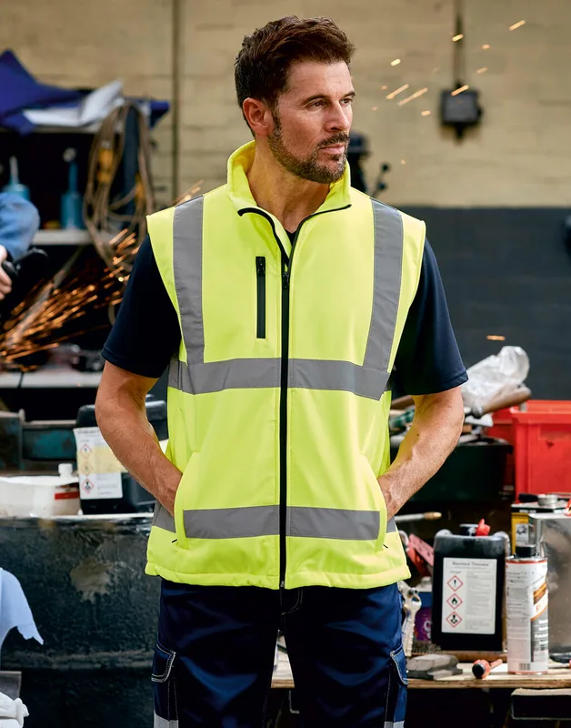 Yoko Fluo Softshell Bodywarmer