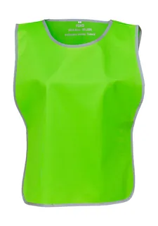 Yoko Fluo Reflective Border Tabard in Lime, voorkant