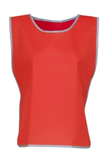 Yoko Fluo Reflective Border Tabard in Red, voorkant