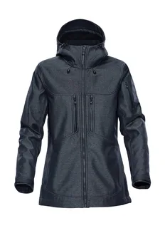 Stormtech Dames Epsilon 2 softshell in Charcoal Twill, voorkant