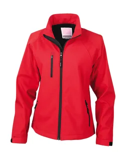 Result Dames softshell basislaag in Red, voorkant
