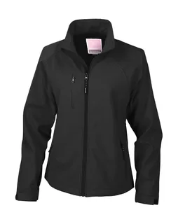 Result Dames softshell basislaag in Black, voorkant