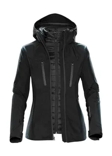 Stormtech Dames Matrix System jack in Black/Carbon, voorkant