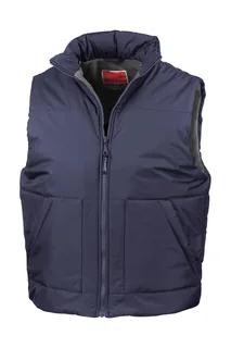 Result Fleece-lined bodywarmer in Navy, voorkant
