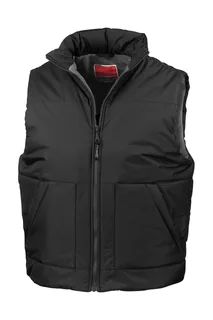 Result Fleece-lined bodywarmer in Black, voorkant