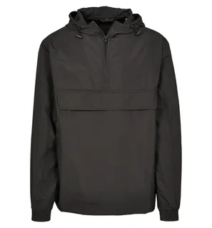 Build Your Brand Basic anorak in Black, voorkant