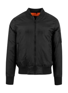 Build Your Brand Bomberjack in Black, voorkant