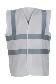 Yoko Fluohesje met 2 banden en bretelbies in White, voorkant