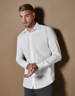 Kustom Kit Business overhemd met lange mouwen, slim fit – foto 1