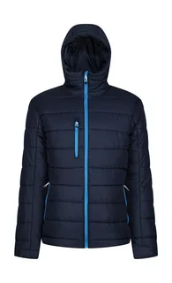 Regatta Professional Men's Navigate thermal hooded jacket in Navy/French Blue, voorkant