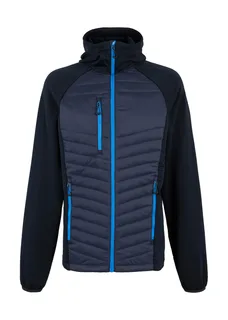 Regatta Professional Heren Navigate hybride jack met capuchon in Navy/French Blue, voorkant