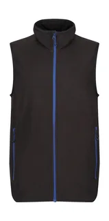 Regatta Professional Navigate Fleece Bodywarmer in Black/New Royal, voorkant