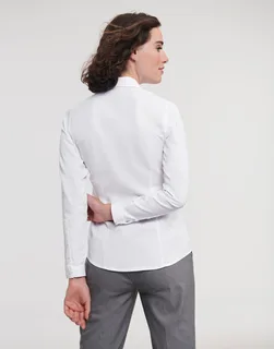 Russell Collection Women's long-sleeved herringbone blouse – foto 1
