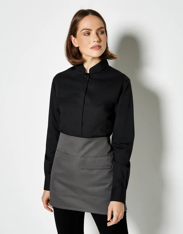 Bargear Dames blouse met opstaande kraag, tailored fit