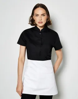 Bargear Women's short-sleeved mandarin collar blouse, tailored fit – foto 1