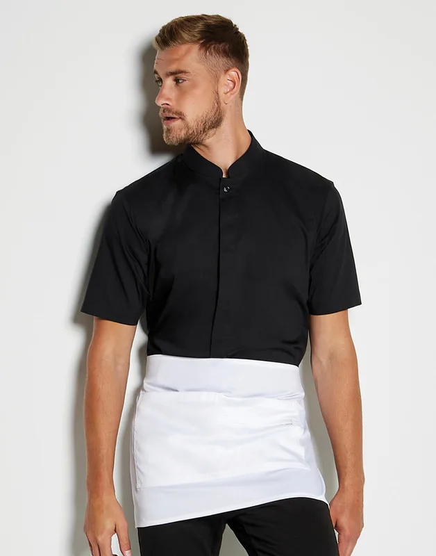 Bargear Overhemd met opstaande kraag en korte mouwen, tailored fit