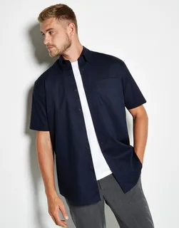 Kustom Kit Premium oxford overhemd met korte mouwen, classic fit – foto 4