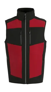 Regatta Professional E-Volve Softshell Bodywarmer in Classic Red/Black, voorkant
