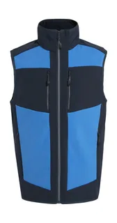Regatta Professional E-Volve Softshell Bodywarmer in Strong Blue/Navy, voorkant