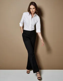 Kustom Kit Women's Continental three-quarter sleeve blouse, tailored fit – foto 3