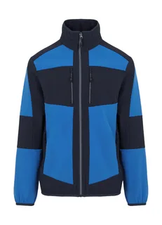 Regatta Professional E-Volve 2-laags softshell jack in Strong Blue/Navy, voorkant