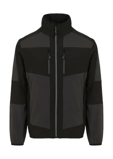 Regatta Professional E-Volve 2-laags softshell jack in Ash/Black, voorkant