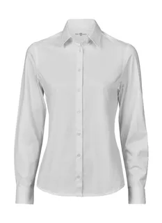 Tee Jays Dames Active stretch blouse in White, voorkant
