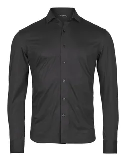 Tee Jays Active stretch overhemd in Black, voorkant