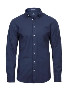 Tee Jays Perfect oxford overhemd in Navy, voorkant