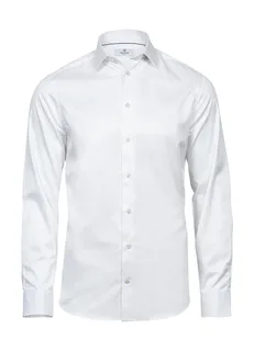 Tee Jays Luxe overhemd met slanke pasvorm in White, voorkant