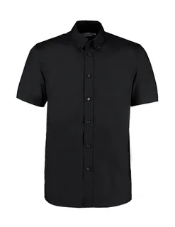 Kustom Kit Workforce overhemd, classic fit in Black, voorkant