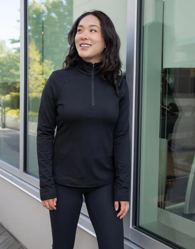 Stormtech Dames Treeline trui met kwartrits