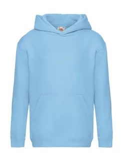 Fruit of the Loom Premium kinderhoodie in Sky Blue, voorkant