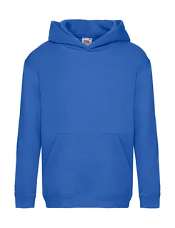 Fruit of the Loom Premium kinderhoodie in Royal, voorkant