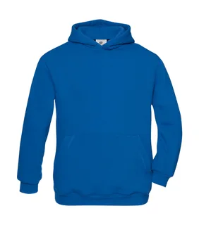 B&C Kids' hoodie in Royal Blue, voorkant