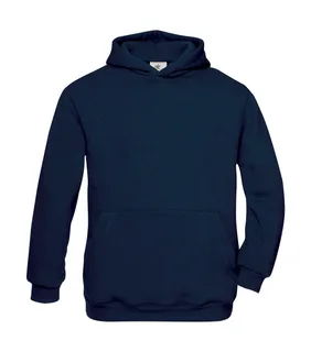 B&C Kids' hoodie in Navy, voorkant