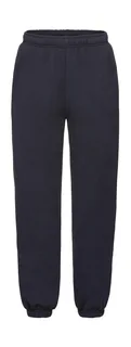 Fruit of the Loom Premium kinder joggingbroek met boorden in Deep Navy, voorkant