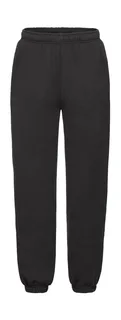 Fruit of the Loom Premium kinder joggingbroek met boorden in Black, voorkant