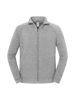 Fruit of the Loom Iconic Premium sweatvest in Athletic Heather, voorkant