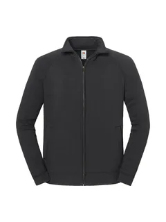 Fruit of the Loom Iconic Premium sweatvest in Light Graphite, voorkant