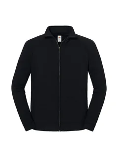 Fruit of the Loom Iconic Premium sweatvest in Black, voorkant