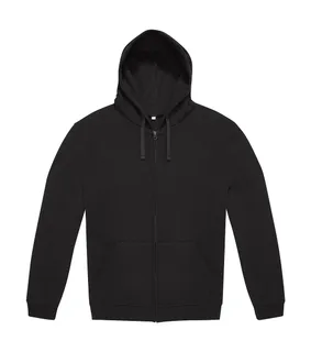 B&C ID.334 Zip Hood in Black, voorkant