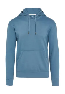 SG Signature tagless hoodie in Steel Blue, voorkant