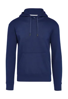 SG Signature tagless hoodie in Navy, voorkant