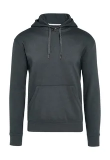 SG Signature tagless hoodie in Charcoal, voorkant