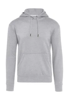 SG Signature tagless hoodie in Light Oxford, voorkant