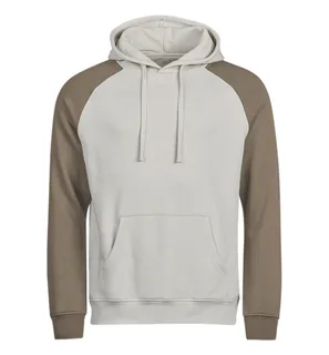Tee Jays UNLABELED tweekleurige hoodie in Cement/Clay, voorkant